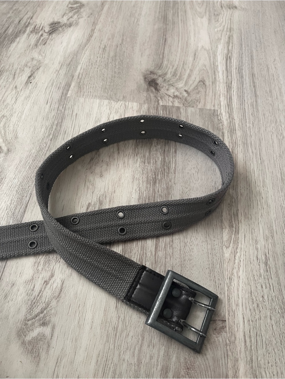 Grey belt with silver detailing